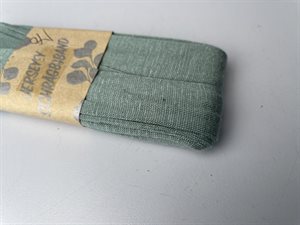 Jersey skråbånd - old green, 20 mm og 3 meter